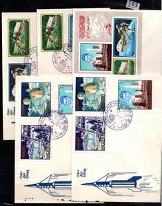/// YEMEN - 5 FDC - PERF, IMPERF - SPACE - KENNEDY - ASTRONAUTS - Picture 1 of 1