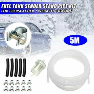 Hose Connector Set with Clips for 5M For Eberspacher Diesel Heater Lines - Picture 1 of 12