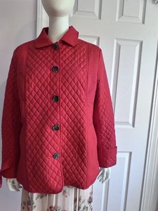 Novelti Red Collared Damen Qiulted Red Jacke Gr. XL leichter Mantel - Bild 1 von 20