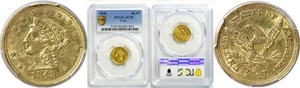 1848 CAL. $2 1/2 Liberty Gold Mint Counter Stamped PCGS AU-58 - Picture 1 of 3