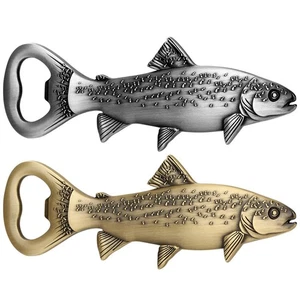 Haushalt Flaschenöffner Forelle Fisch Design Metall Bieröffner Korkenzieher Barware - Bild 1 von 13