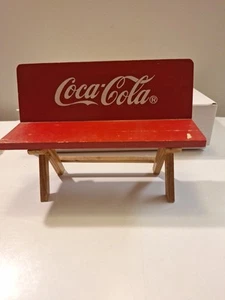 Vintage COCA-COLA VITRINENBANK 🔥Handarbeit Holz Handarbeit Selten! Sammler - Bild 1 von 5