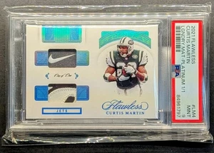 CURTS MARTIN 1/1 2021 Flawless Nike Swoosh Platinum Holo Foil Dual Patch SSP - Picture 1 of 7