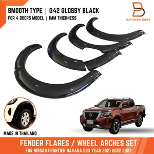 Glossy Black G42 6" Fender Flares Arches for Nissan Navara D23 NP300 2021-2023 - Picture 1 of 9
