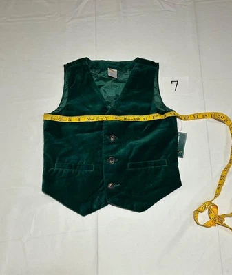 Gymboree мальчиков благородный лес зеленый без рукавов бархат жилет праздник Щелкунчик новый с Ярлыками - Изображение 1 из 3