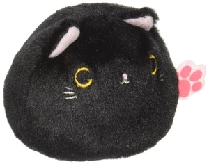 Sanei Boeki Original Plush Cat Dango Black W7.5 D6 H7cm Animal 538 - Picture 1 of 3