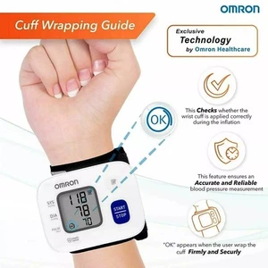 Omron HEM 6161 fully automatic wrist blood pressure monitor... - Picture 1 of 6