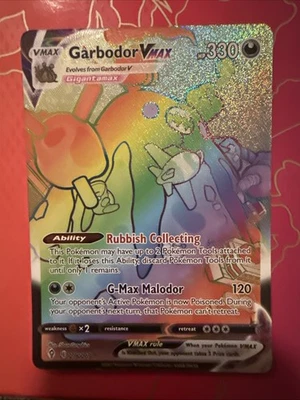 Garbodor VMAX - 216/203 - Pokemon Evolving Skies Sword Shield Secret Rare - Image 1 of 2
