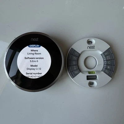 Nest Learning Thermostat - 2nd Generation Stainless Steel Model 02A - Works! - Image 1 of 4