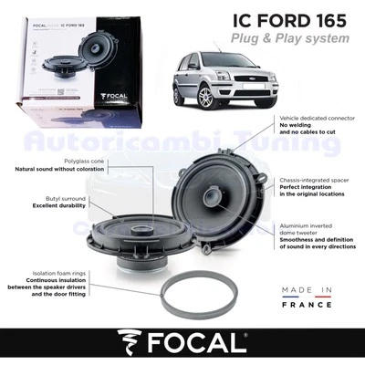 Casse Altoparlanti Posteriori FOCAL plug e play IC FORD 165 per FORD FUSION - Immagine 1 di 4