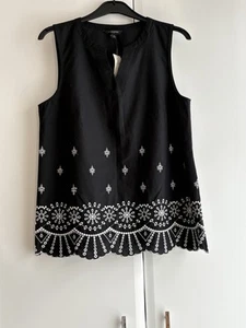 Banana Republic Ladies Top Black Size M/12 UK NWT - Picture 1 of 4