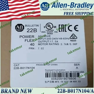 1PC AB New 22B-B017N104/A PowerFlex 40 AC Drive 17A 5HP Same-Day Ship US - Picture 1 of 5