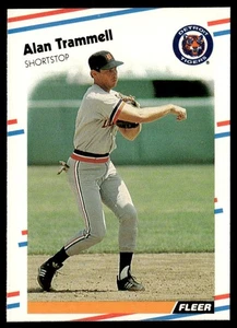 1988 Fleer Alan Trammell Detroit Tigers #74 - Picture 1 of 2