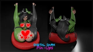 Digital Dark Pin-Ups NSFW Figure |Shego Fan Art | 3D Resin 1:12-1:24 - Picture 1 of 6