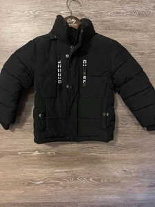 Diesel Kids Boy Down Winter Jacket Size 4 Parka Puffer Hoodie - Picture 1 of 10