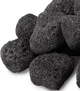 10 Lb Large Black Lava Rocks, 1-3 Inch, Ideal for Outdoor Fire Pits, Indoor Fire - Picture 1 of 7