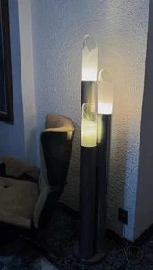 Dominici - Authentic and Rare Working Floor Lamp - With chrome tubes with Murano - Picture 1 of 4