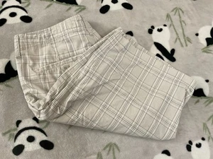 Quiksilver Uomo Taglia 33 Bianco Pantaloncini Chino A Quadri Plaid Surf Skate - Foto 1 di 5