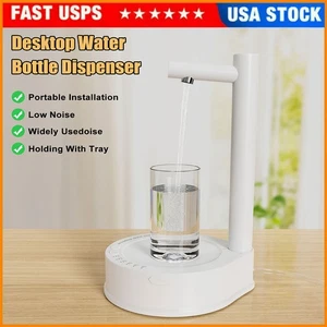 Water Bottle Dispenser Desktop Portable Electric Water Dispenser Pump USB US - Picture 1 of 12
