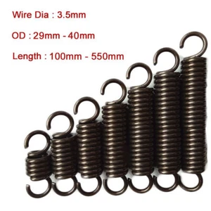 Dia de alambre 3,5 mm extensión resorte de tensión 65 mn acero OD 29 mm - 40 mm - Imagen 1 de 3