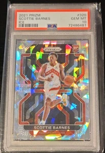 Baloncesto Panini Prizm 2021 Scottie Barnes Cracked Ice Prizm SSP novato PSA 10 - Imagen 1 de 2