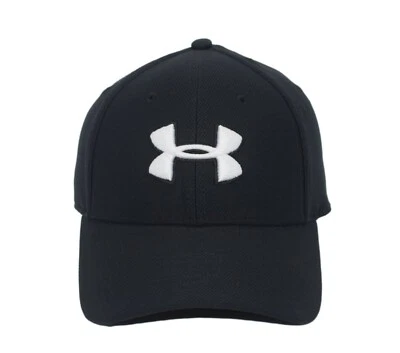 Under Armour Men UA Blitzing 3 Baseball Cap Embroider Stretch Hat Black L/XL - image 1 of 4