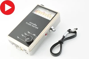 ⏯️ Getestet [ TOP + 5 ] Minolta Blitz Belichtungsmesser früher Typ Modus aus JAPAN - Bild 1 von 14