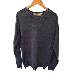 Herren Original Wetterfester V-Ausschnitt Pullover Pulli Blau Gr. XL Warm Logo - Bild 1 von 6