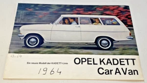 Brochure Publicitaire OPEL KADETT CARAVAN - En Allemand - 1964 ? - Bel Etat - Picture 1 of 5