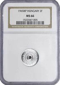 1965 BP Hungary 2 Filler MS66 NGC UNC KM# 546 Key Date! 540k minted! - Picture 1 of 2