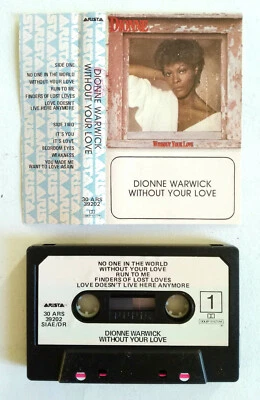 Mc Musicassetta Dionne Warwick Without Your Love Funk Soul Italy  - Immagine 1 di 2