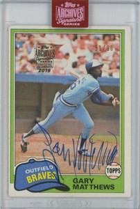 2019 Topps Archives Signature Series Retired Player Edition Baseball Autographs