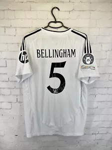 CAMISETA DE FUTBOL DEL REAL MADRID #5 BELLINGHAM 2024 2025 REMAKE LOCAL TALLA XL - Imagen 1 de 20