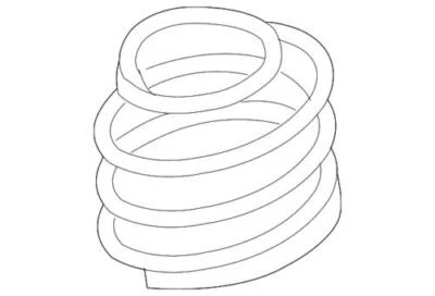 Mola helicoidal genuína Ford 2013-2019 Police Interceptor Sedan Taurus DG1Z-5310-J - Imagem 1 de 2