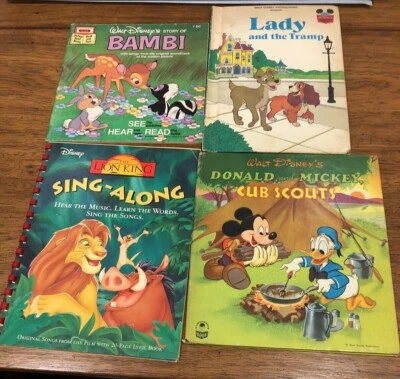 Vintage Disney Bundle(4)Donald & Mickey, Lion King Sing a Long, Lady & the Tramp - Image 1 of 2