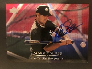 1995 Upper Deck SIGNED: Marc Valdes, MARLINS
