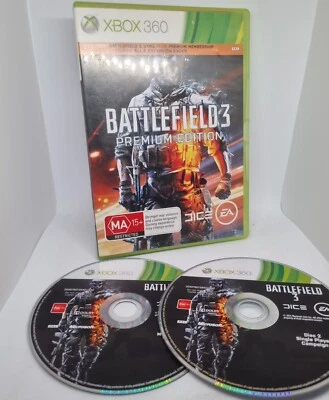 Battlefield 3 Premium Edition - Microsoft Xbox 360 GC - 2 Disc Set - Image 1 of 2