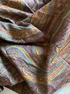 Ralph Lauren Great Barrington Paisley King Duvet Cover Button Closure Rich Color - Picture 1 of 14