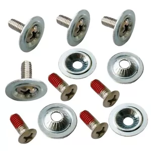 8 Sets/Bag Silver Snowboard Binding Plate Screws Set Fits Most Of Bindings Skis - Bild 1 von 4