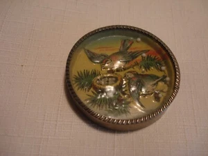 Vintage Pocket Puzzle Game Pair Of Bluebirds On The Nest - Picture 1 of 3