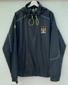 Manchester City Jacket Le Coq Sportif 1/4 Zip Hooded Football Training Mens XL - Picture 1 of 11