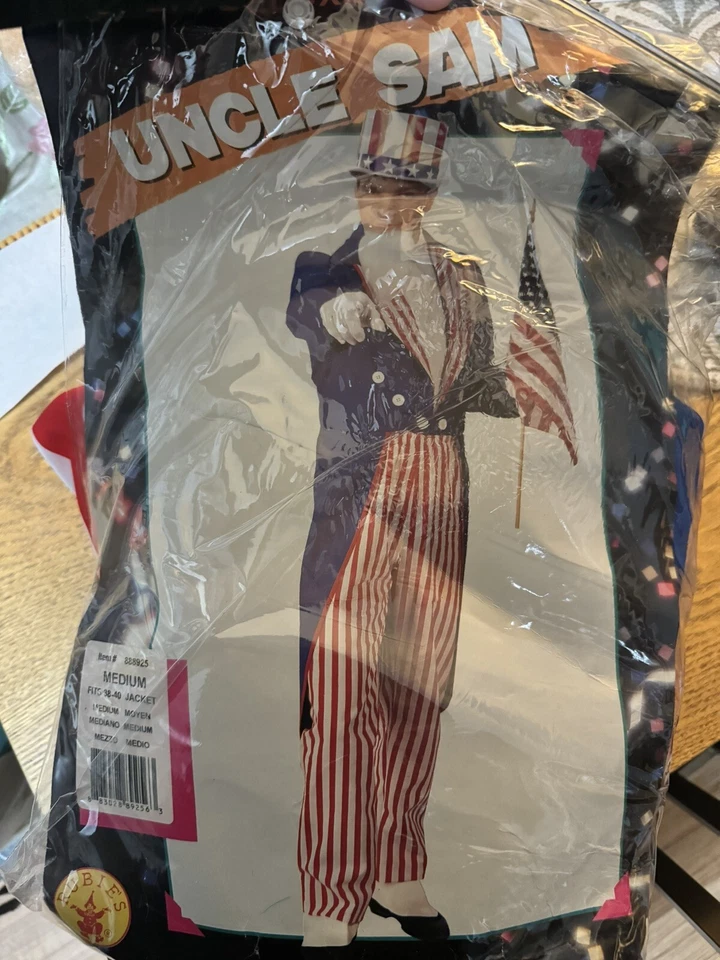 DISFRAZ TÍO SAM ADULTO M Foto 1 de 3