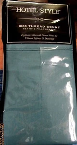 PILLOW CASES..KING..1000 THREAD COUNT..SET OF 2..HOTEL STYLE - Picture 1 of 1