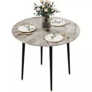 rund Küchentisch Esstisch Groß Modern Steinplatte für Esszimmer Wohnzimmer 80 cm - Bild 1 von 11