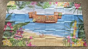Hawaiian Aloha Beach Party Decoration Summer Luau Background Photography Banner - Picture 1 of 3