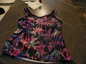 SHEIN Curve Women’s Multicolored Floral Two Piece Tankini Swim Suit 2XL - Picture 1 of 6