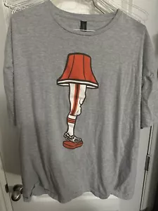 Camicia Cleveland Browns & Christmas Story grigio lampada da gamba - 5xl XXXXXL - Foto 1 di 2