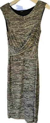 Vestido midi gris clásico Poetry vintage mediano elástico Foto 1 de 4