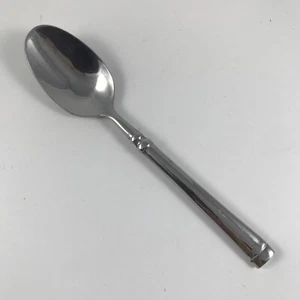 CAMBRIDGE SILVER Stainless "MERIDIAN" TEASPOON 7" - Glossy, Solid w/ Bands - Picture 1 of 2