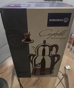 Korkmaz Semaver Caymatik Samowar Teekocher Wasserkocher - Bild 1 von 3